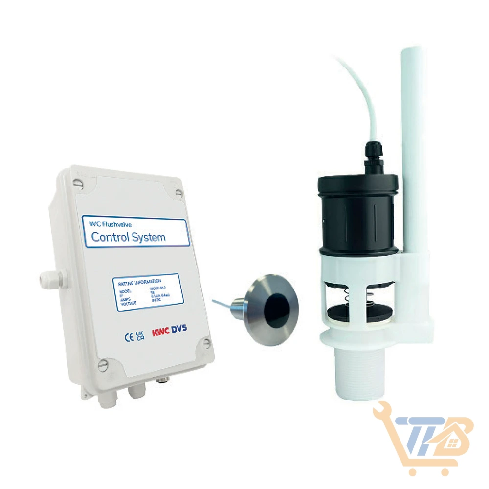 DVS WC03-014 Flushvalve Kit with in-built overflow 50mm base