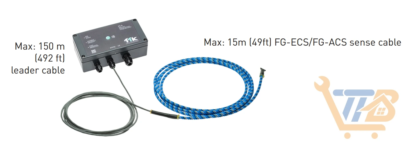 TTK Alarm Unit Detection water Leakage warn system FG-A+FG-ECS 漏水警報器-水帶(15米)