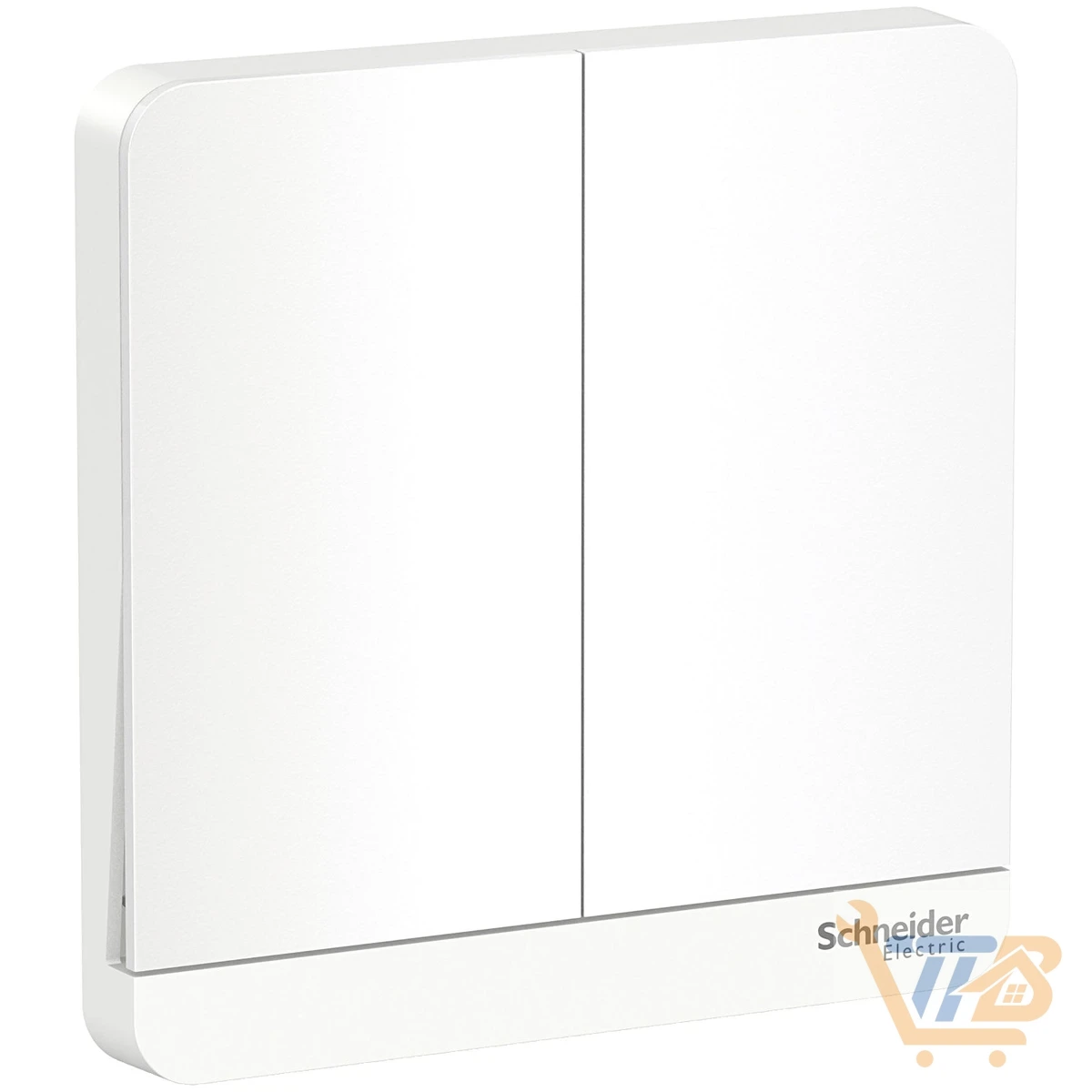 Schneider 施耐德E8332L2LED_WE_C5 16AX 兩位雙控開關掣連LED指示燈 (搪瓷白)